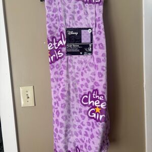 Disney The Cheetah Girls Purple Cheetah Print 2000s Musical TV Blanket NWT 50x70